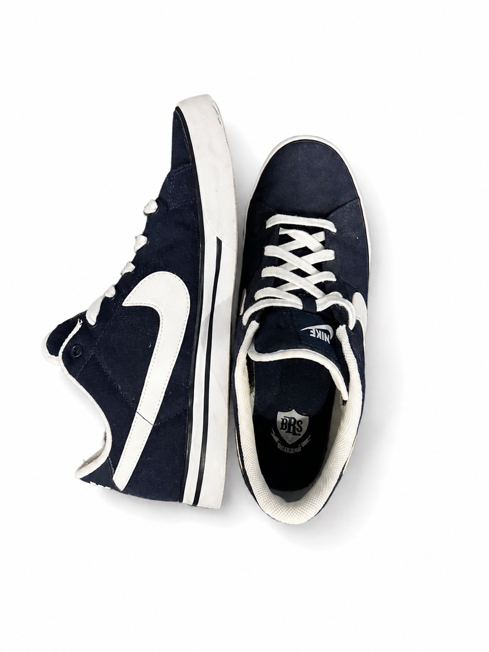 NIKE Sweet Classic Skate Board Sneakers Canvas Navy Blue Size 10 Men’s
